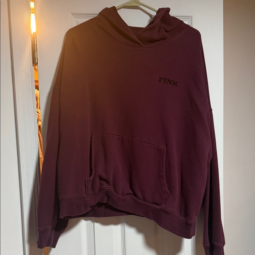 PINK Victoria's Secret Burgundy Hoodie